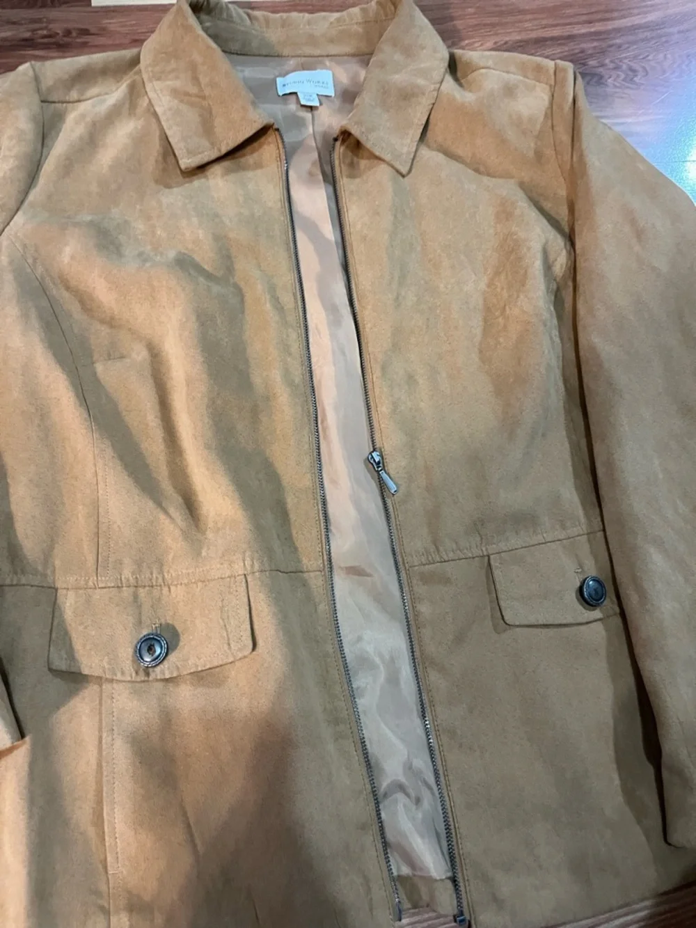 Studio Works Tan Suede Jean Jacket - Women's - Picture 3 of 4